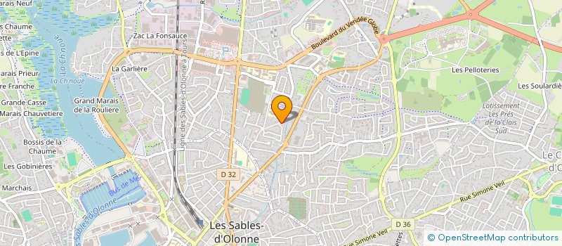 localisation de l'entreprise MONSIEUR MIKAEK LE BAUD  LES SABLES D'OLONNE