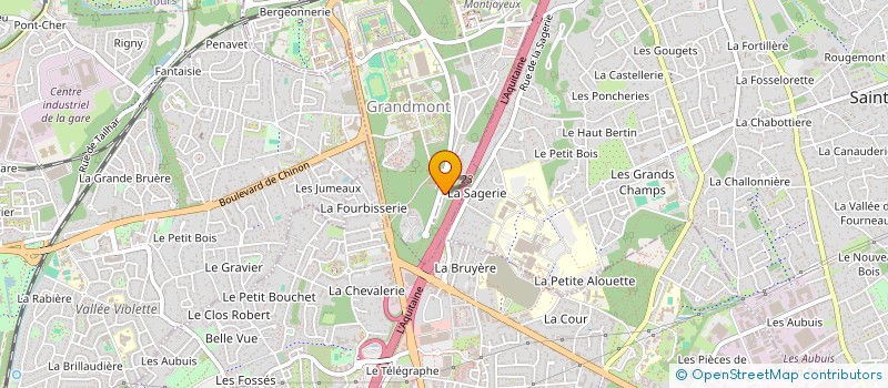 localisation de l'entreprise MONSIEUR MIKAEL AUBOUIN  TOURS