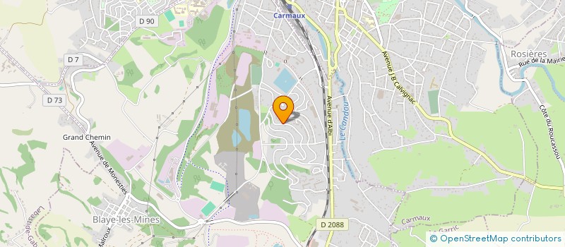 localisation de l'entreprise MONSIEUR MIKAEL BARON  BLAYE-LES-MINES