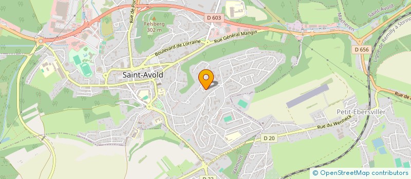 localisation de l'entreprise MONSIEUR MIKAEL BASTIAN  SAINT-AVOLD