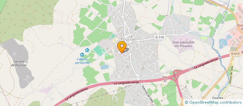 localisation de l'entreprise MONSIEUR MIKAEL BELTRAN BUJ  POUSSAN