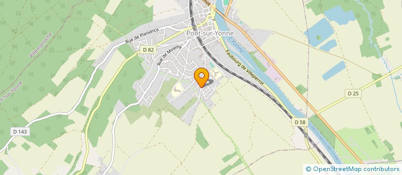 localisation de l'entreprise MONSIEUR MIKAEL BERGOUGNOUX  PONT-SUR-YONNE