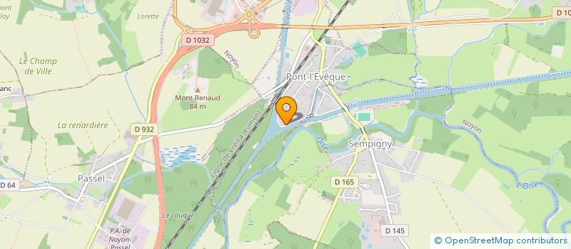 localisation de l'entreprise MONSIEUR MIKAEL BERTHE  PONT-L'EVEQUE