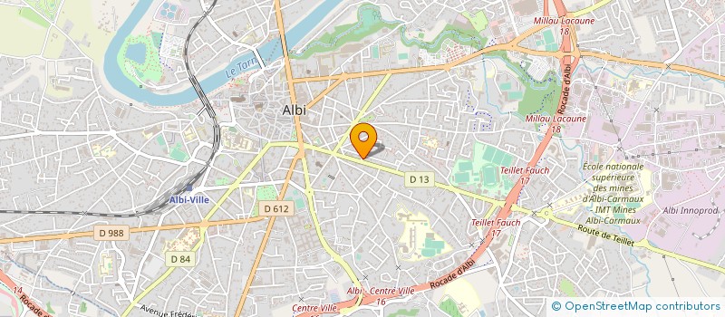 localisation de l'entreprise MONSIEUR MIKAEL BERTIN à ALBI