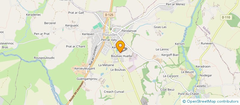 localisation de l'entreprise MONSIEUR MIKAEL BODILIS  PLOUIDER