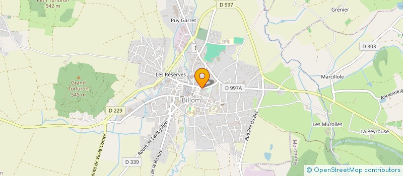 localisation de l'entreprise MONSIEUR MIKAEL BOULLERY  BILLOM