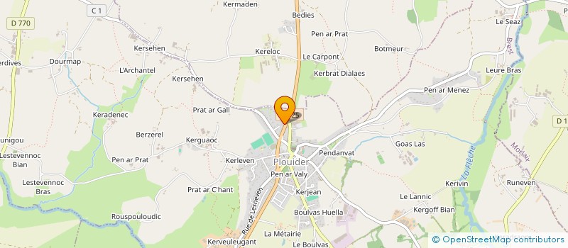 localisation de l'entreprise MONSIEUR MIKAEL BROC'H  LE FOLGOET