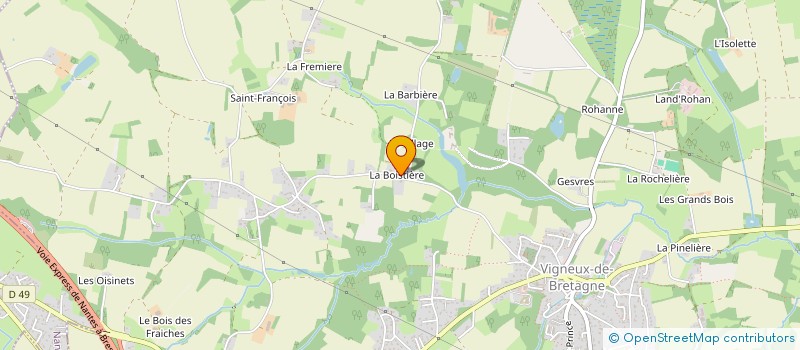 localisation de l'entreprise MONSIEUR MIKAEL BUGEL  VIGNEUX-DE-BRETAGNE