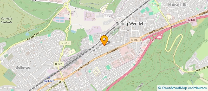 localisation de l'entreprise MONSIEUR MIKAEL CALCINE  STIRING-WENDEL