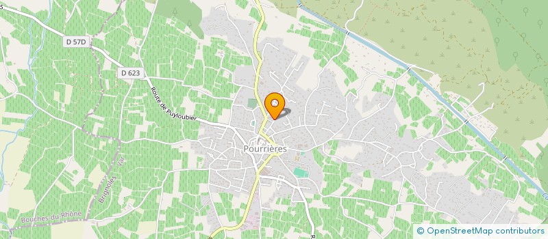 localisation de l'entreprise MONSIEUR MIKAEL CALDERO à POURRIERES