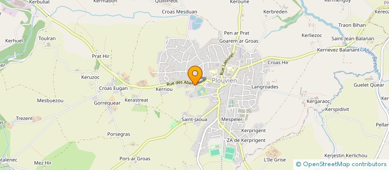 localisation de l'entreprise MONSIEUR MIKAEL CALVEZ  PLOUIDER