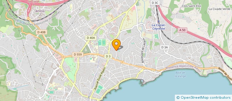 localisation de l'entreprise MONSIEUR MIKAEL CHALA  LA CIOTAT