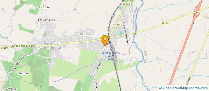 localisation de l'entreprise MONSIEUR MIKAEL COSSON  SAINT-YZAN-DE-SOUDIAC