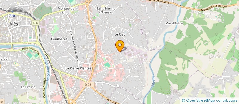 localisation de l'entreprise MONSIEUR MIKAEL COUDERC  ALES