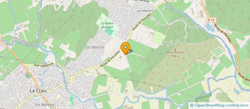 localisation de l'entreprise MONSIEUR MIKAEL DA COSTA  LA CRAU