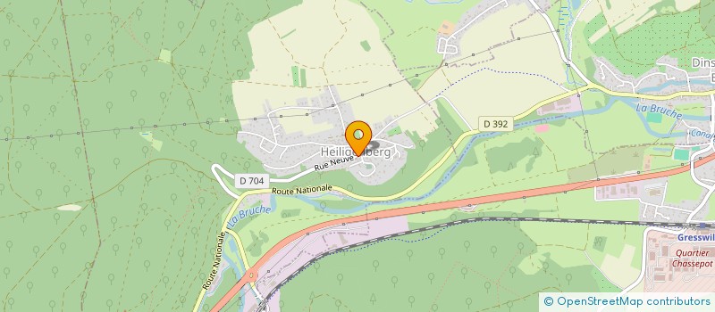 localisation de l'entreprise MONSIEUR MIKAEL DAMOISEAU  HEILIGENBERG