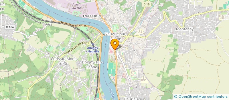 localisation de l'entreprise MONSIEUR MIKAEL DARLET  NEUVILLE-SUR-SAONE