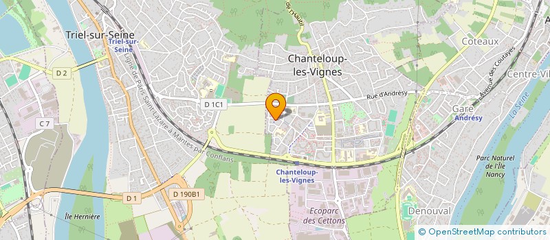 localisation de l'entreprise MONSIEUR MIKAEL DEVAUX  CHANTELOUP-LES-VIGNES