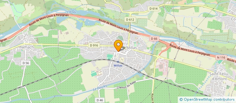 localisation de l'entreprise MONSIEUR MIKAEL DOUCHIN à MILLAS