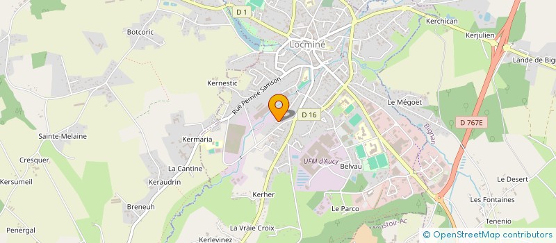 localisation de l'entreprise MONSIEUR MIKAEL DUCLOS  MOREAC