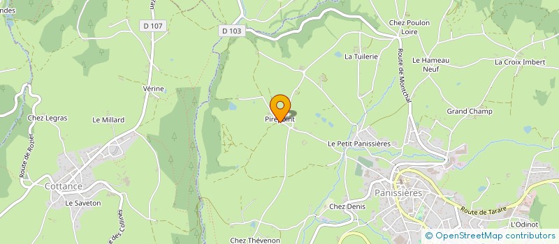 localisation de l'entreprise MONSIEUR MIKAEL DUPIN  PANISSIERES