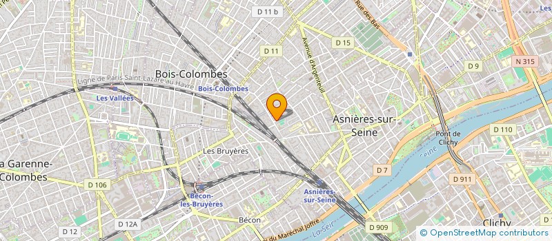 localisation de l'entreprise MONSIEUR MIKAEL DUPONT  ASNIERES-SUR-SEINE