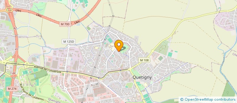 localisation de l'entreprise MONSIEUR MIKAEL FIEVET  QUETIGNY