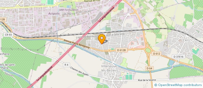 localisation de l'entreprise MONSIEUR MIKAEL FRATANGELO  VILLENEUVE-LES-BEZIERS