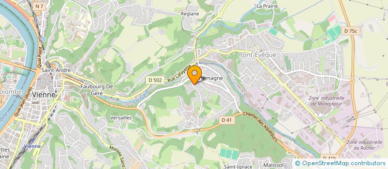 localisation de l'entreprise MONSIEUR MIKAEL GROISON  VIENNE