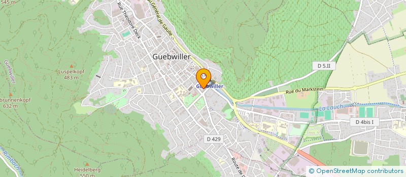 localisation de l'entreprise MONSIEUR MIKAEL GRUNINGER  GUEBWILLER