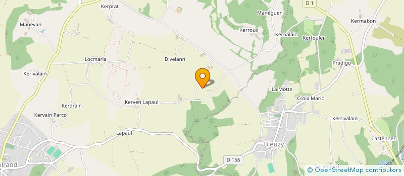 localisation de l'entreprise MONSIEUR MIKAEL GUEGANIC à PLUMELIAU-BIEUZY