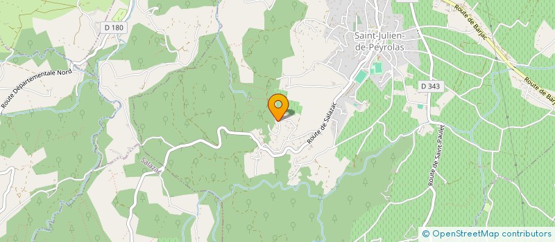 localisation de l'entreprise MONSIEUR MIKAEL GUILLAUD  SAINT-JULIEN-DE-PEYROLAS