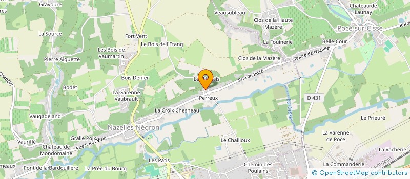 localisation de l'entreprise MONSIEUR MIKAEL GUINDEUIL  NAZELLES-NEGRON