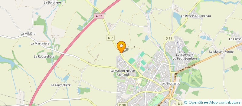 localisation de l'entreprise MONSIEUR MIKAEL HELAY  ESSARTS-EN-BOCAGE