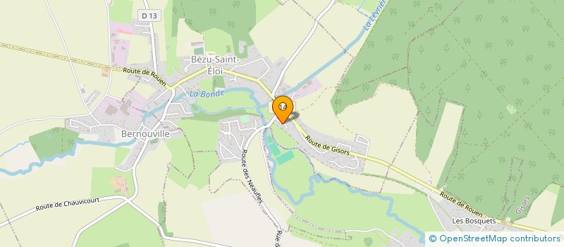 localisation de l'entreprise MONSIEUR MIKAEL JACOB  BEZU-SAINT-ELOI