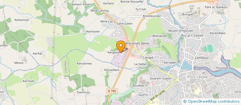 localisation de l'entreprise MONSIEUR MIKAEL JEGOU à PLONEOUR-LANVERN