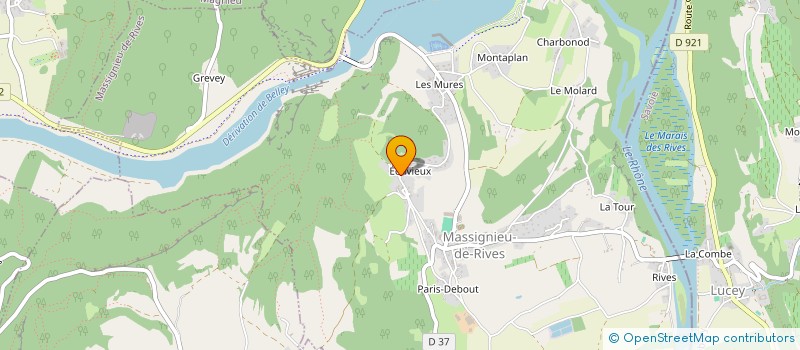 localisation de l'entreprise MONSIEUR MIKAEL JOSSELIN  MASSIGNIEU-DE-RIVES