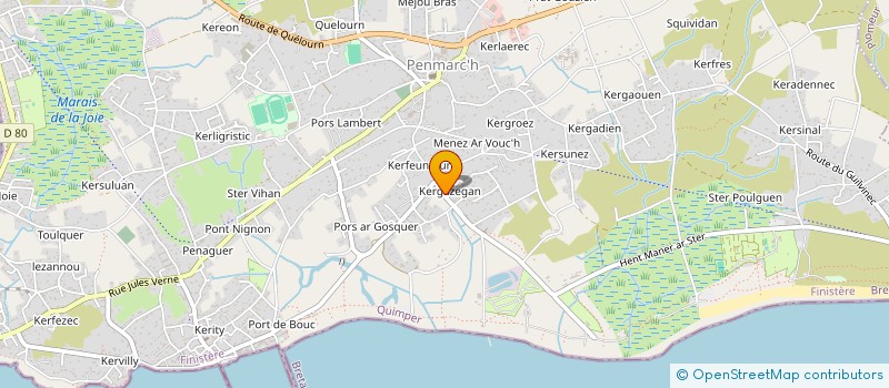 localisation de l'entreprise MONSIEUR MIKAEL LE COZ à PENMARCH