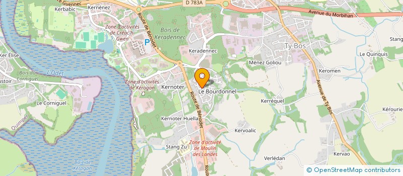 localisation de l'entreprise MONSIEUR MIKAEL LE DUFF à QUIMPER