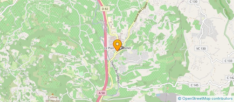 localisation de l'entreprise MONSIEUR MIKAEL LE PERSONNIC  LE CASTELLET