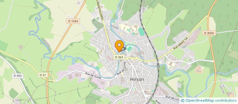 localisation de l'entreprise MONSIEUR MIKAEL LEGENDRE à HIRSON