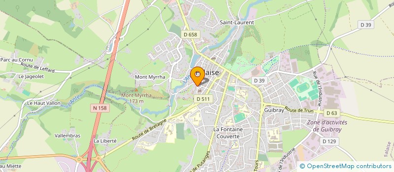 localisation de l'entreprise MONSIEUR MIKAEL LESAGE  FALAISE