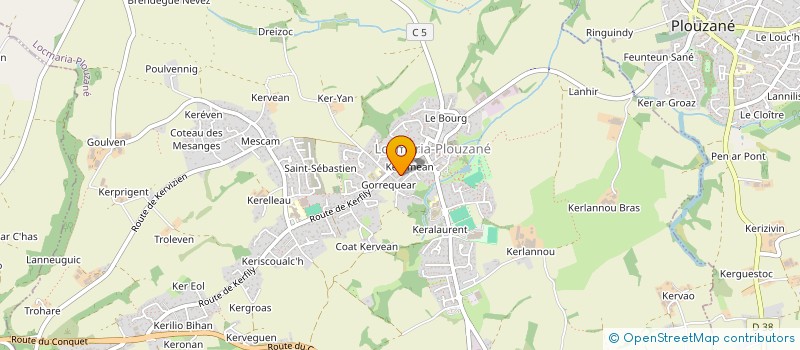 localisation de l'entreprise MONSIEUR MIKAEL LOSSOUARN  LOCMARIA-PLOUZANE