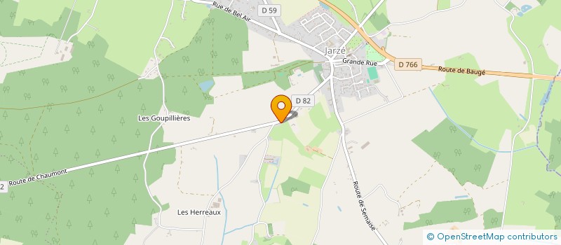 localisation de l'entreprise MONSIEUR MIKAEL LUCAS  JARZE VILLAGES