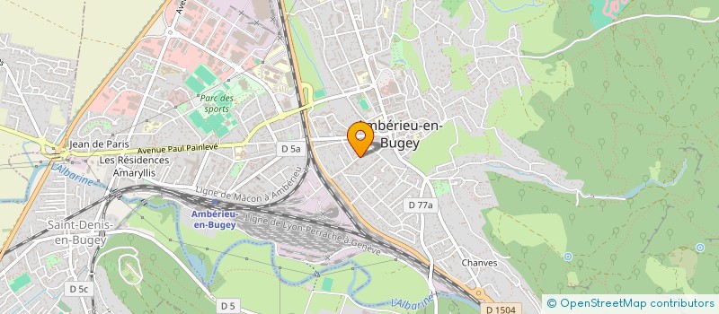 localisation de l'entreprise MONSIEUR MIKAEL MARTINEZ à AMBERIEU-EN-BUGEY