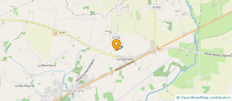 localisation de l'entreprise MONSIEUR MIKAEL MAUCON à GRANDPARIGNY