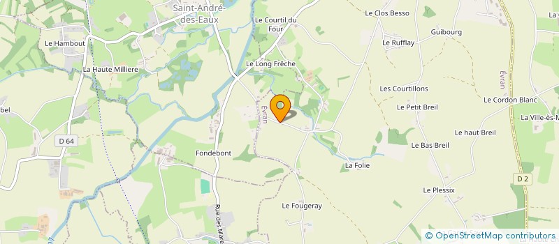 localisation de l'entreprise MONSIEUR MIKAEL MENARD  EVRAN