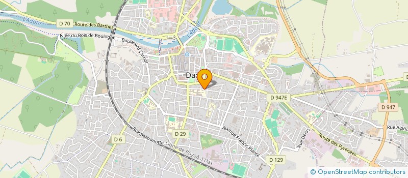 localisation de l'entreprise MONSIEUR MIKAEL MERLIN  DAX