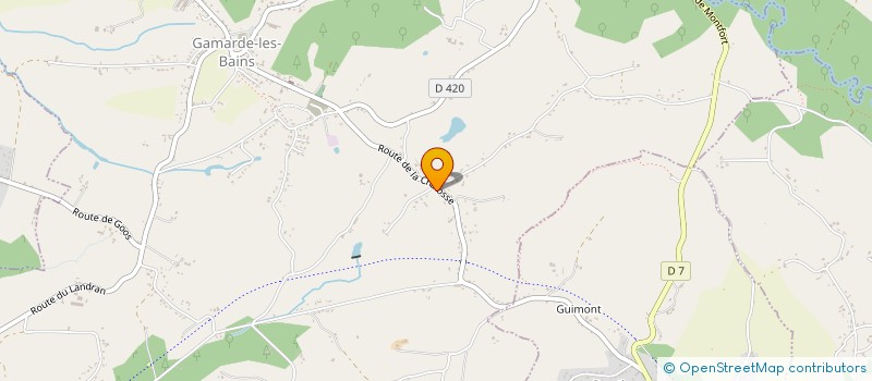 localisation de l'entreprise MONSIEUR MIKAEL MILHERES  GAMARDE-LES-BAINS