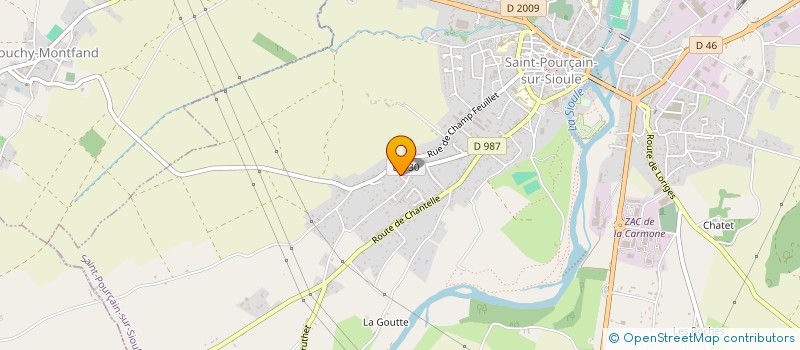 localisation de l'entreprise MONSIEUR MIKAEL MORIN  SAINT-POURCAIN-SUR-SIOULE